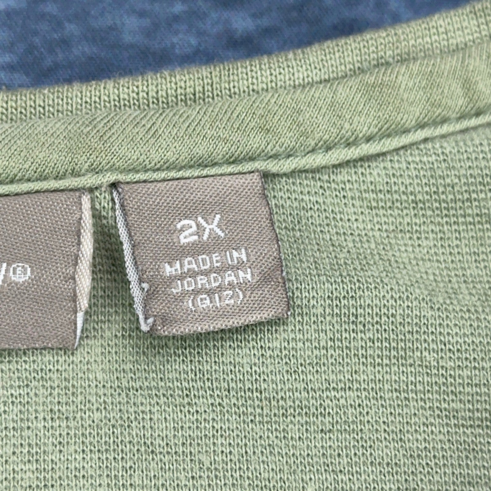 Croft & Barrow Woman Stretch Sage Green Long Sleeve Crew Neck Top Plus Size 2X by Croft & Barrow