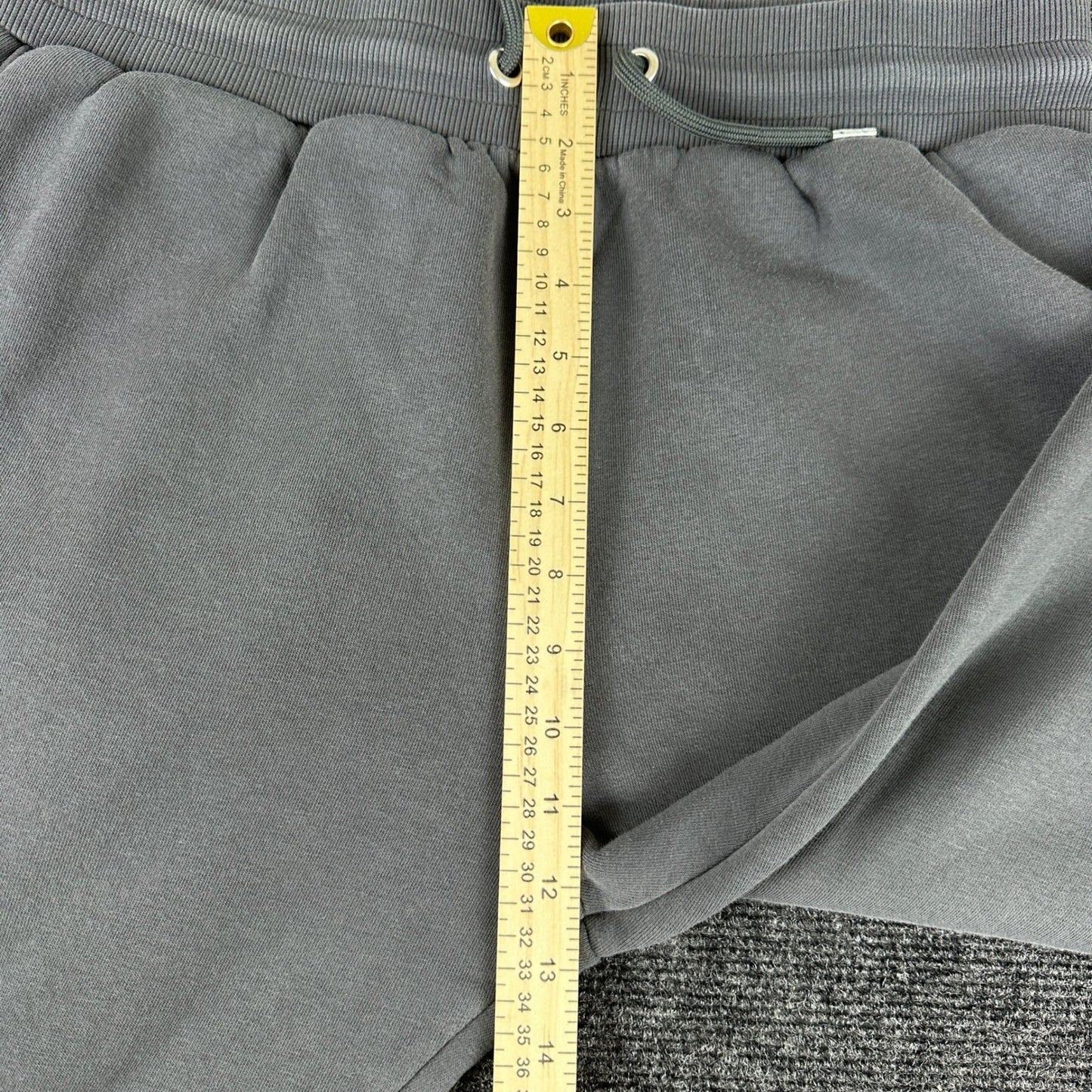River Island Mens Logo Tape Joggers Charcoal Grey Fleece Sweatpants Large L by River Island