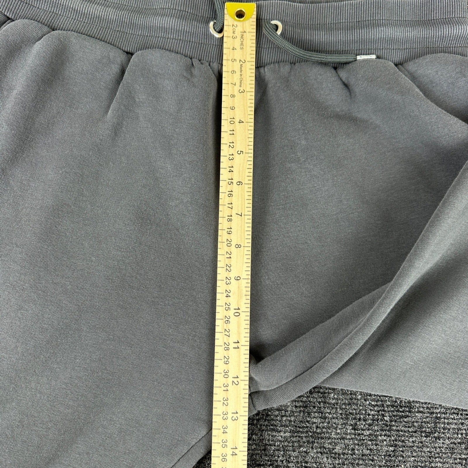 River Island Mens Logo Tape Joggers Charcoal Grey Fleece Sweatpants Large L by River Island