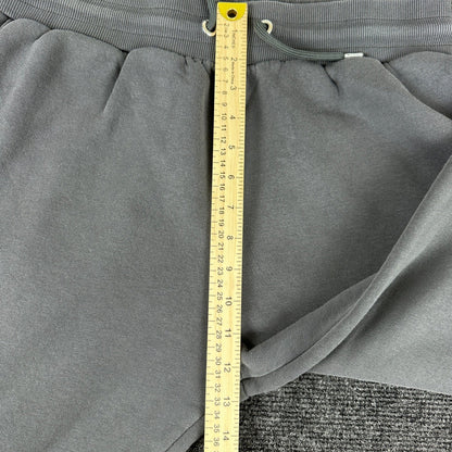 River Island Mens Logo Tape Joggers Charcoal Grey Fleece Sweatpants Large L by River Island