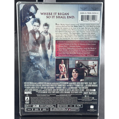 Blade Trinity DVD Platinum Series Unrated - Wesley Snipes, Ryan Reynolds by Buysaavy