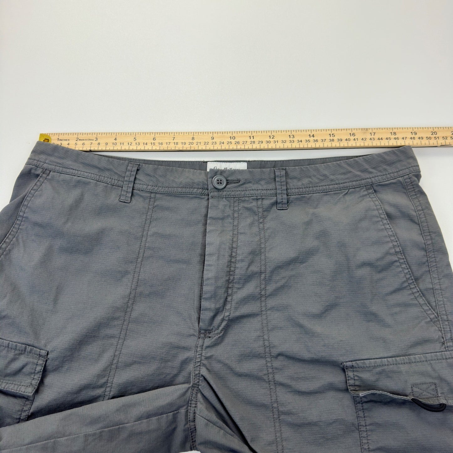 Goodfellow & Co Mens Gray Cargo Shorts Size 38 Utility Hiking Outdoor Casual by Goodfellow & Co