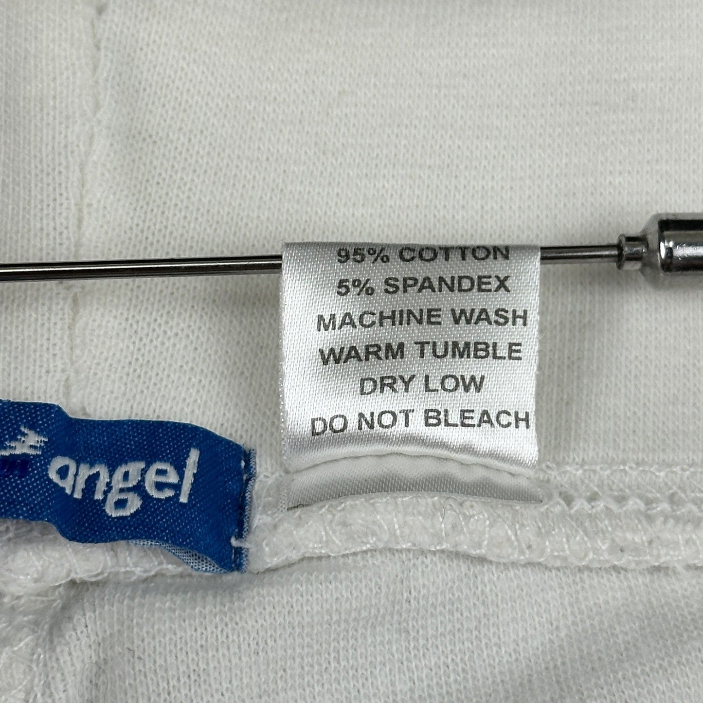 Like An Angel White Capri Sweatpants Plus Size 2X Wide Leg Drawstring Joggers by Like An Angel