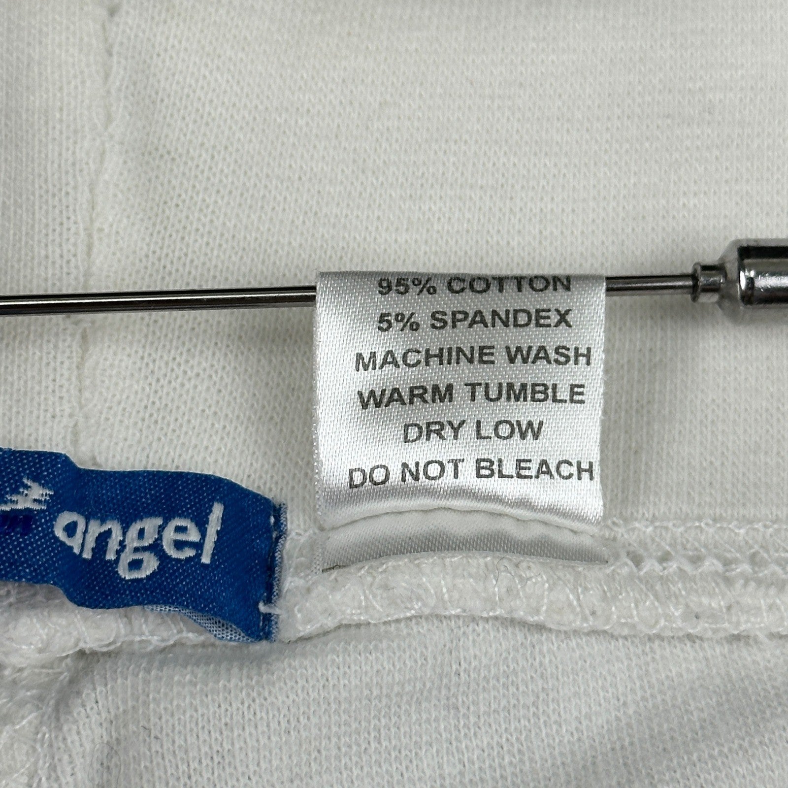 Like An Angel White Capri Sweatpants Plus Size 2X Wide Leg Drawstring Joggers by Like An Angel