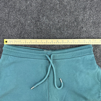 Topman Mens Alabama Graphic Sweat Shorts Teal Green Size Large Drawstring Cotton by Topman