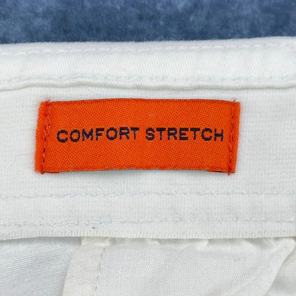 St Johns Bay Mens White Comfort Stretch Cargo Shorts Size 38 Cotton Blend by St. John's Bay