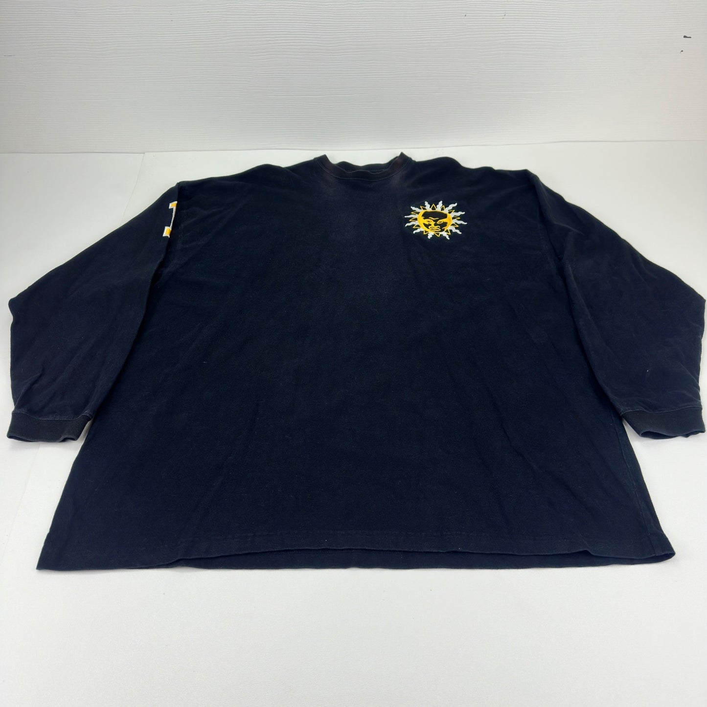 Luxe-T Luxury Sport Mens 3X Black Long Sleeve Sun Graphic We R One T-Shirt by Luxe-T