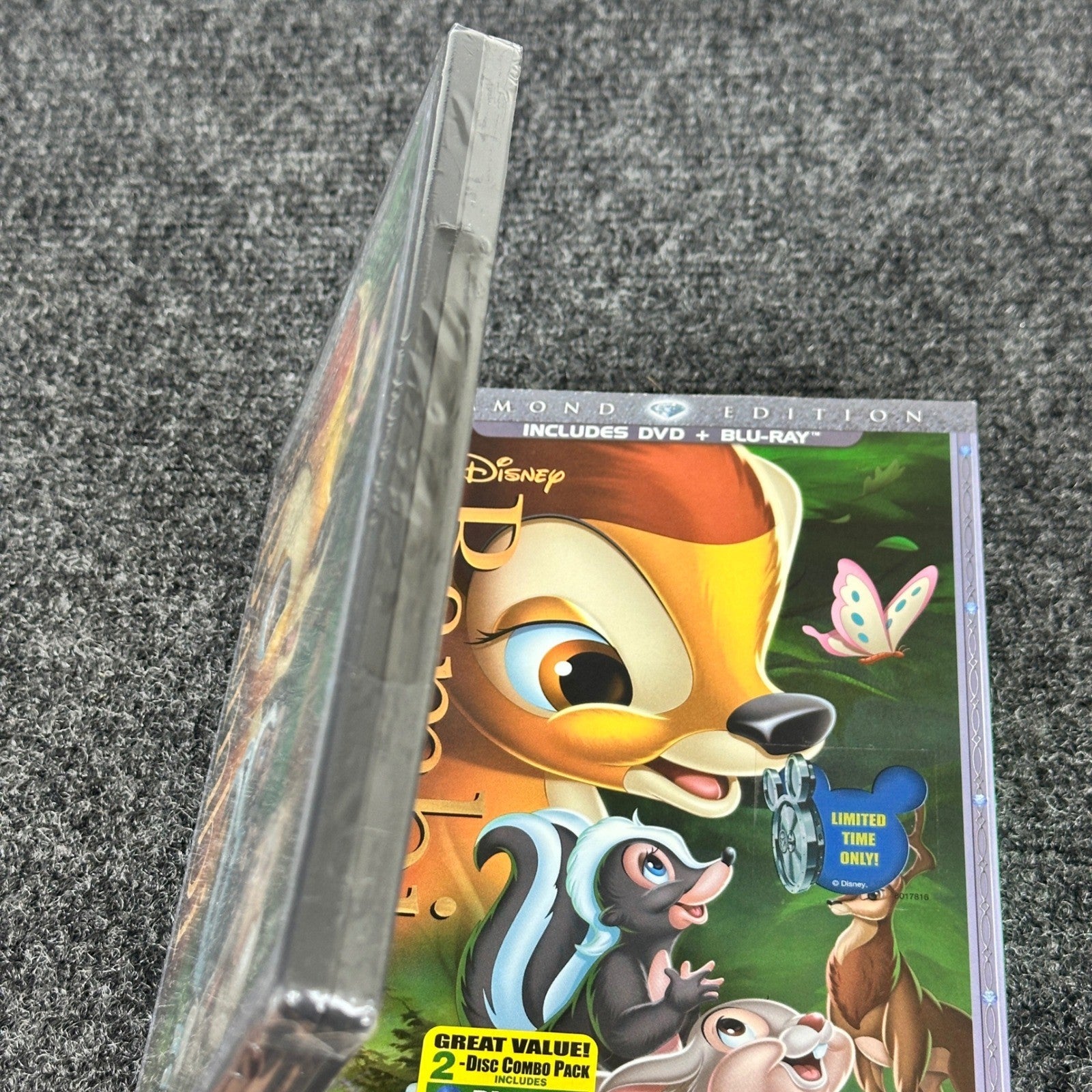 Walt Disney Bambi Diamond Edition Blu-ray DVD 2-Disc Combo Pack New Sealed by Buysaavy