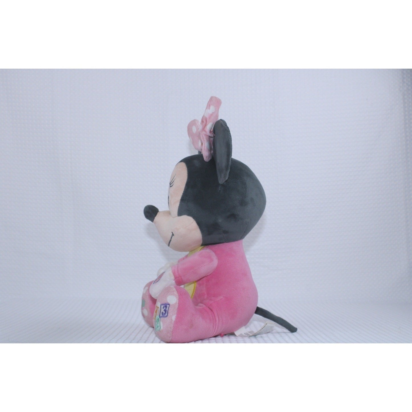 Disney Minnie Mouse Baby Learning Plush Toy Pink Pajamas Shapes 12" Length by Disney