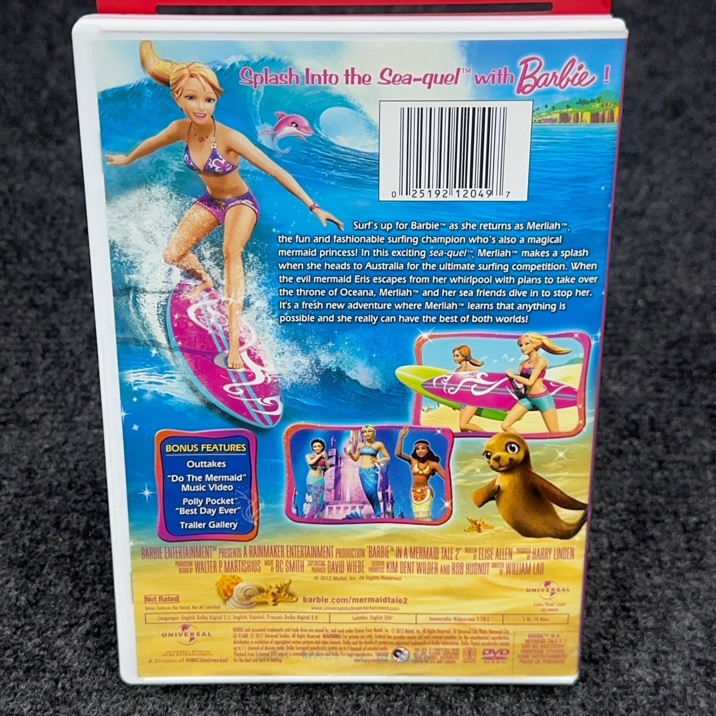 Barbie DVD Bundle A Mermaid Tale 1 & 2 and A Christmas Carol 3 Movie Set by Buysaavy