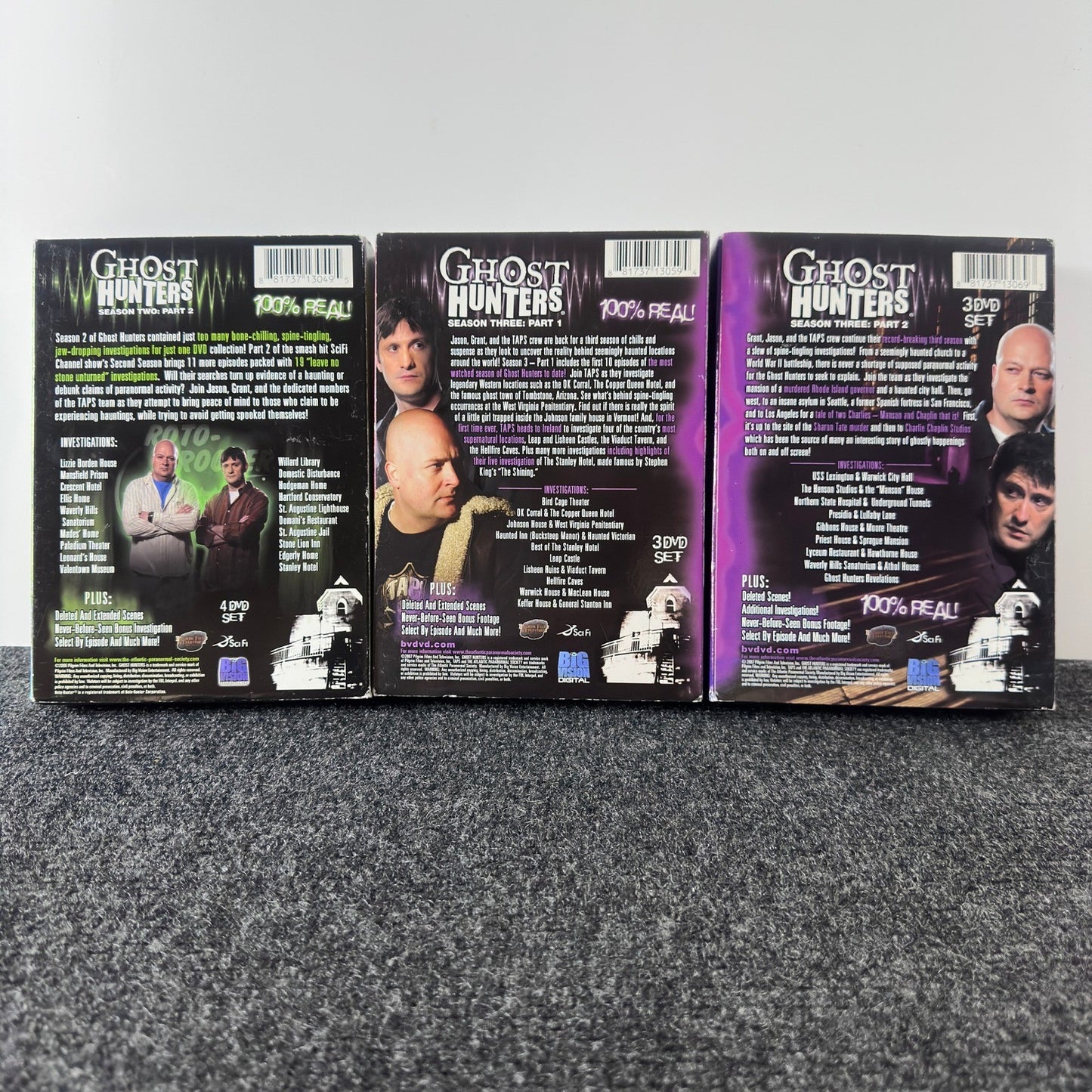 Ghost Hunters DVD Lot Season 2 Part 2 Season 3 Part 1 & 2 TAPS Sci-Fi Reality TV by Buysaavy