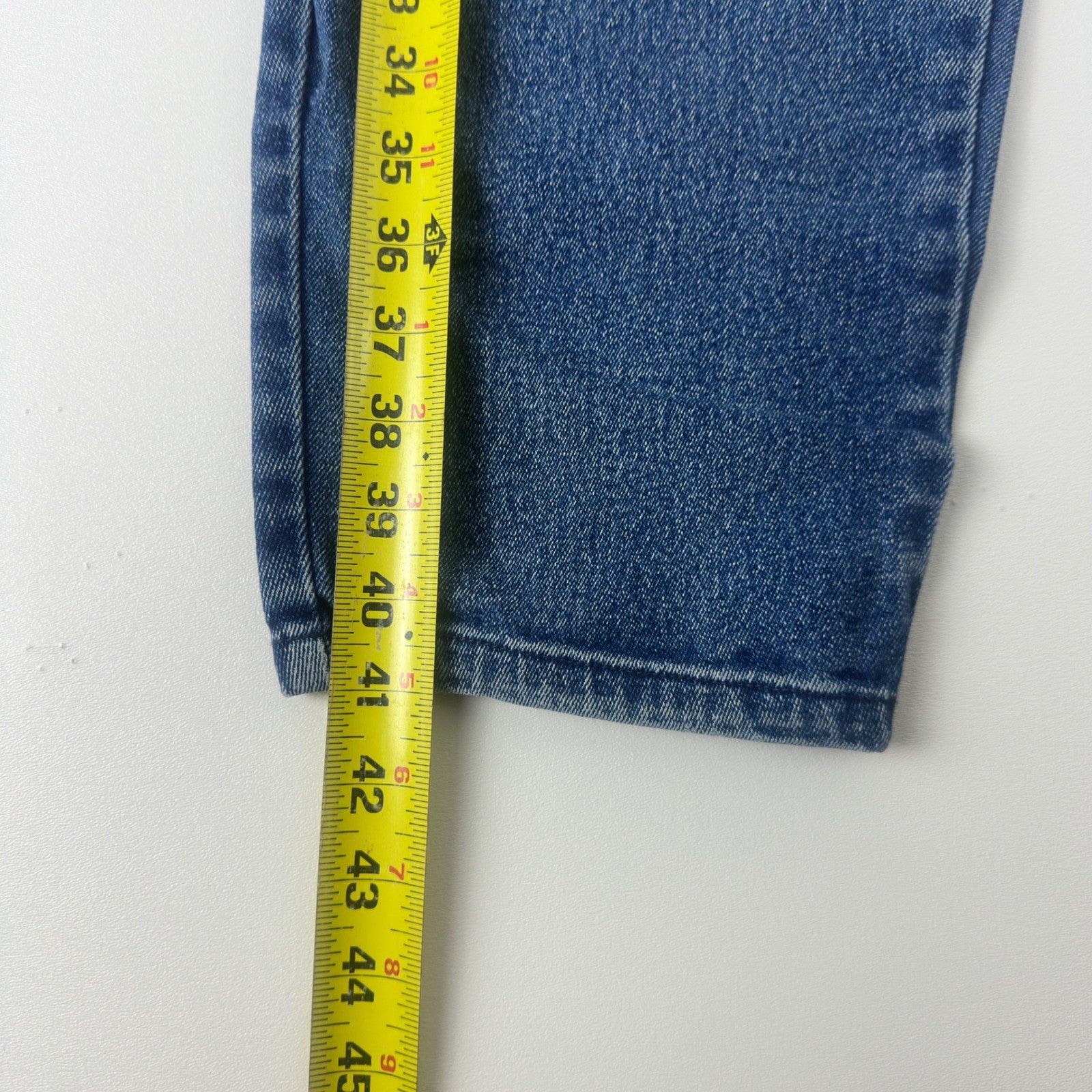 Cherokee Brand Woman Stretch Jeans 16WA Medium Wash Blue Straight Leg Denim by Cherokee Brand