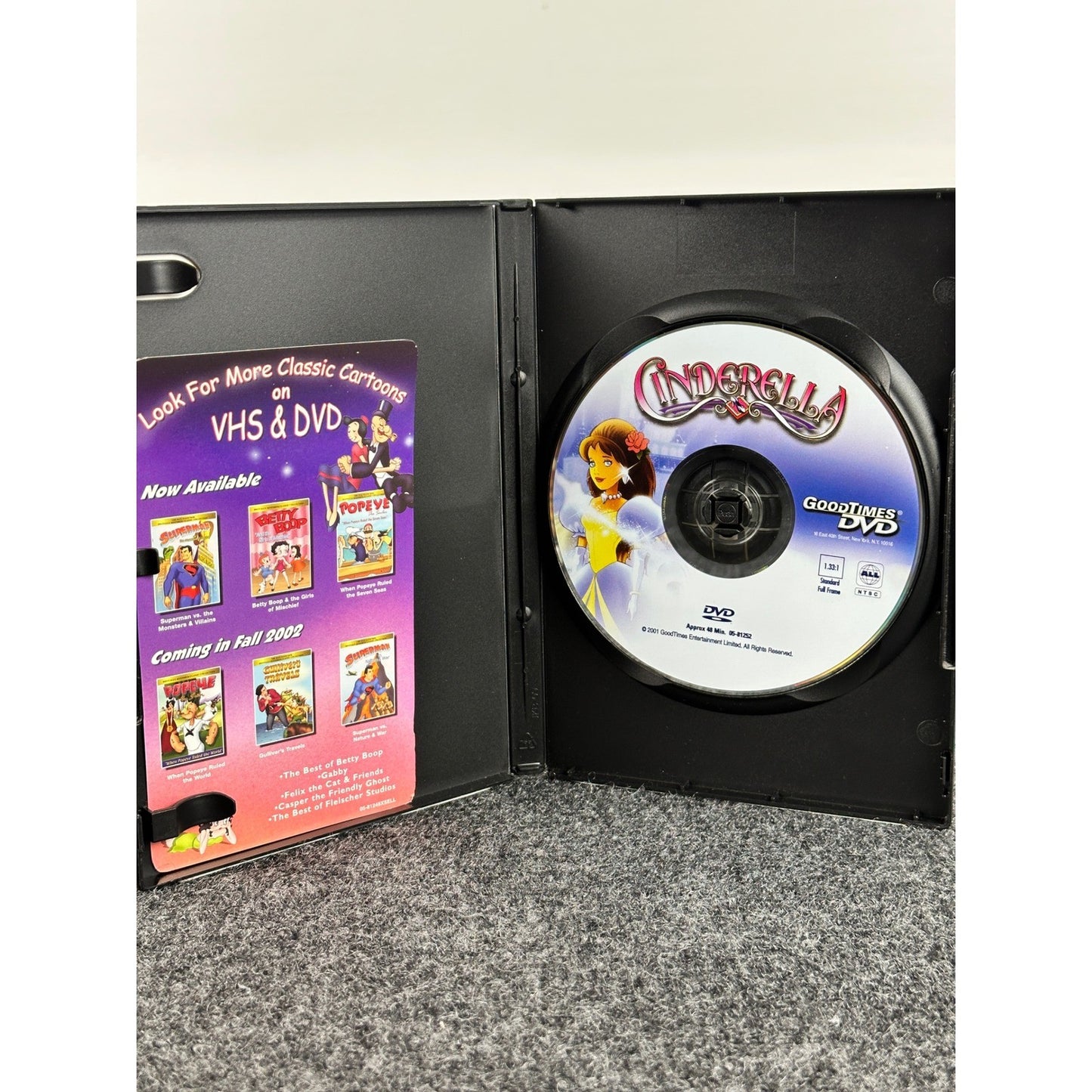 Cinderella DVD GoodTimes Collectible Classics Animated Jetlag Productions 2002 by Buysaavy