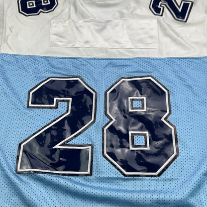Legendary Classic Football Jersey XL Blue White Number 28 Mesh Athletic Shirt by Legendary Classic