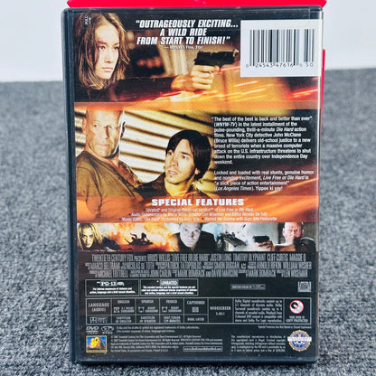 Live Free or Die Hard DVD Unrated Widescreen Edition Bruce Willis Action Movie by Buysaavy