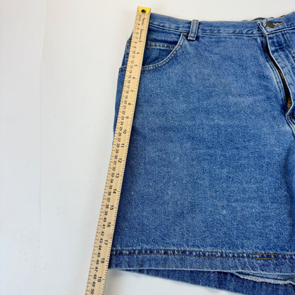 Riders by Lee Vintage Denim Shorts Medium Wash High Rise 18W M Distressed by Riders by Lee