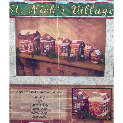 St. Nick's Village Nested Boxes Toy Shop Christmas Village Decor 6-Piece by Barrington Studios Limited