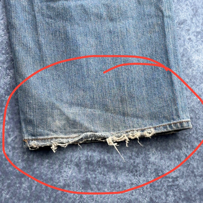Lucky Brand Dungarees Mens 34 Lowrise Bootleg Jeans Light Wash Made in USA by Lucky Brand