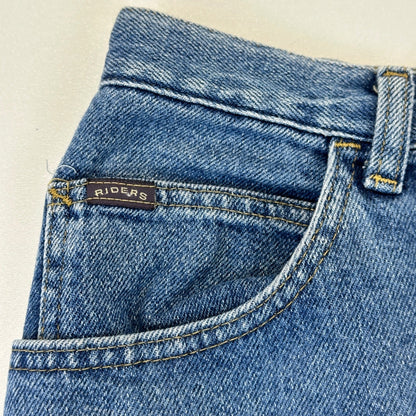 Riders by Lee Vintage Denim Shorts Medium Wash High Rise 18W M Distressed by Riders by Lee