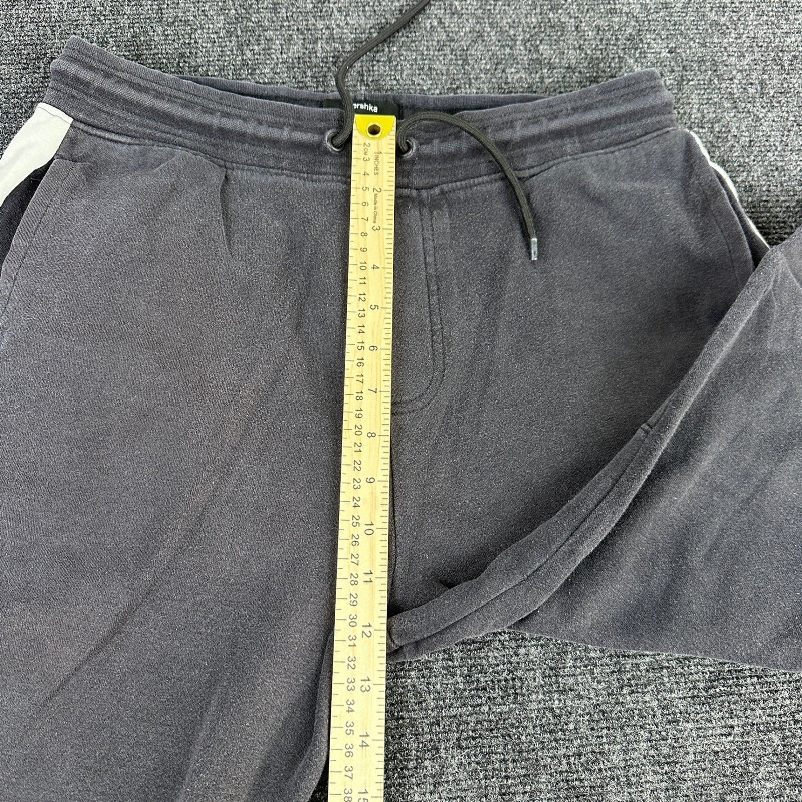 Bershka Slim Jogger Sweatpants Mens L Gray Elastic Waist Casual Pants Fit by Bershka