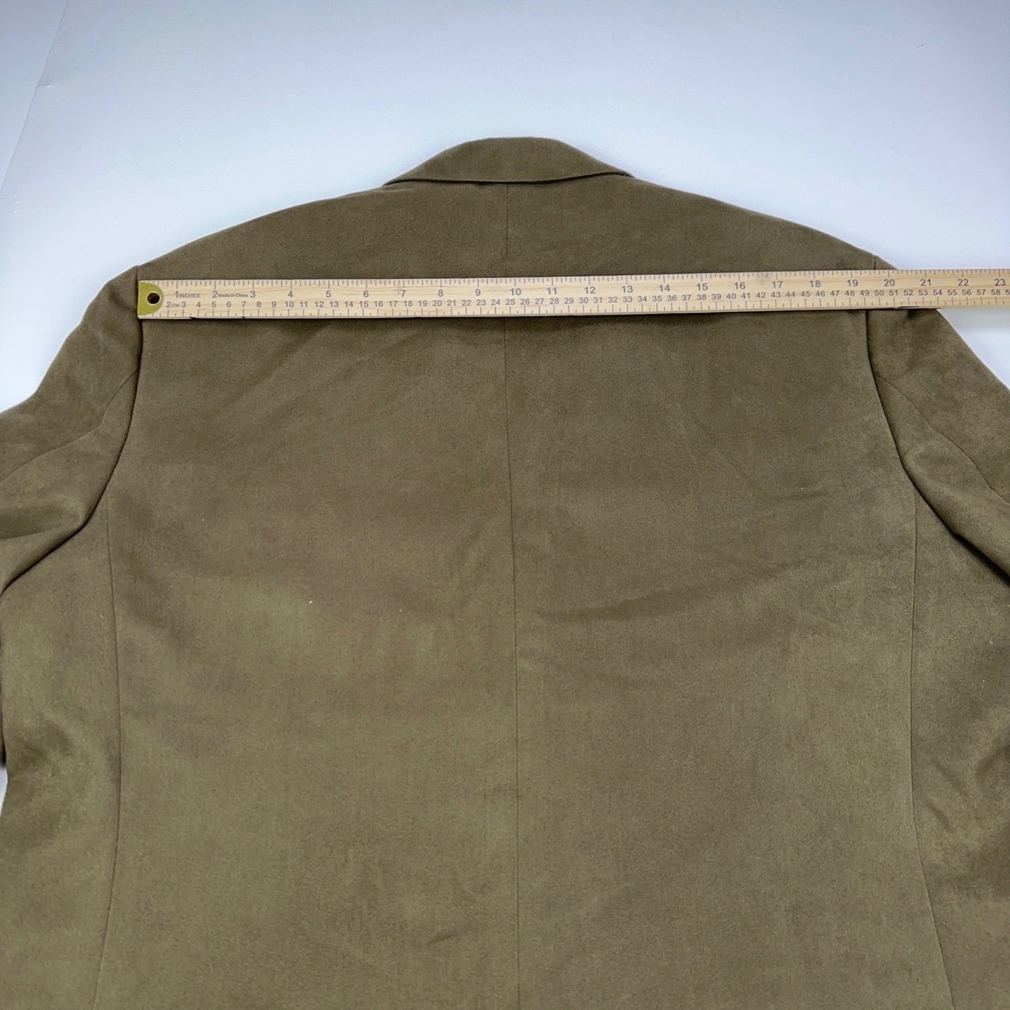 Andrew Fezza Fusion Mens 43R Blazer Olive Brown Faux Suede Sport Coat 2-Button by Andrew Fezza Fusion