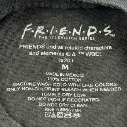 Friends TV Show Graphic T-Shirt Mens Medium Black NYC Skyline Cotton Tee by Friends