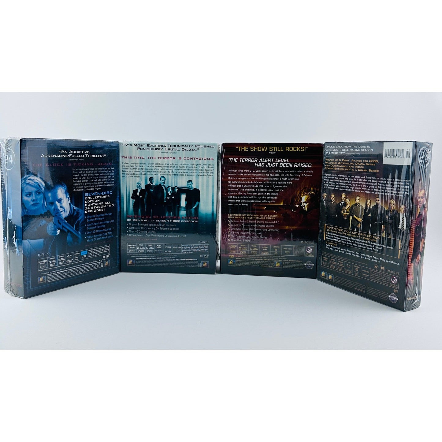 24 Seasons 2-5 DVD Box Set Kiefer Sutherland Action Thriller TV Series by Buysaavy