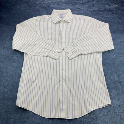 Brooks Brothers Regent Fit Striped Supima Cotton Non-Iron Dress Shirt 16.5 33 by Brooks Brothers