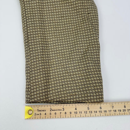 Manci by Mancillas Mens Vintage Micro Check Blazer Sport Coat Brown Tan 42R by Manci by Mancillas