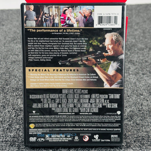 Gran Torino DVD Clint Eastwood Collection Widescreen 2009 Warner Bros R Rated by Buysaavy