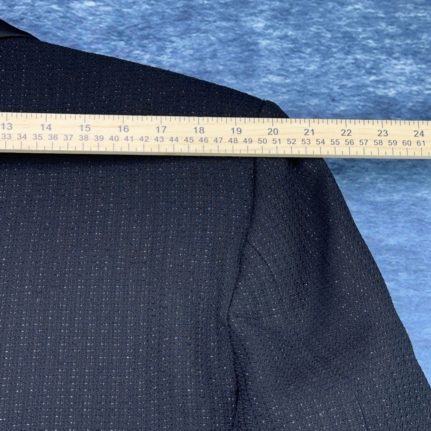 Tailored by Bonacci Mens Black Textured Pinstripe Tuxedo Suit Shawl Lapel USA by Buysaavy