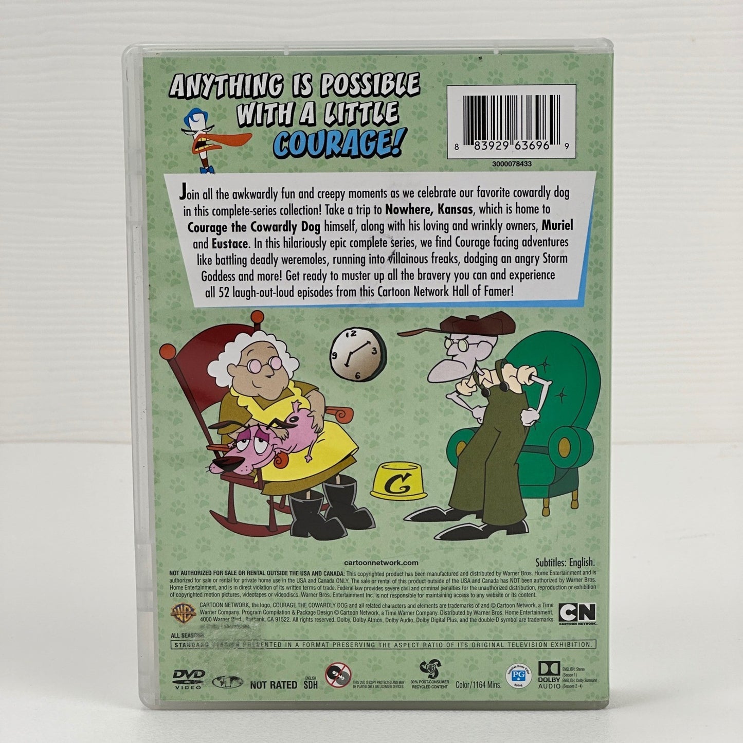Courage the Cowardly Dog The Complete Series DVD Cartoon Network Hall of Fame by Buysaavy