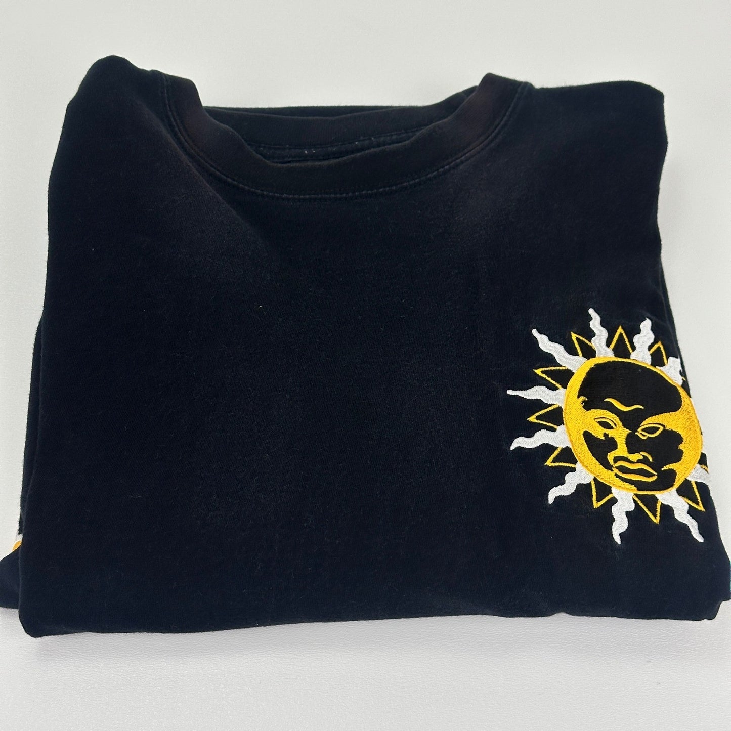 Luxe-T Luxury Sport Mens 3X Black Long Sleeve Sun Graphic We R One T-Shirt by Luxe-T