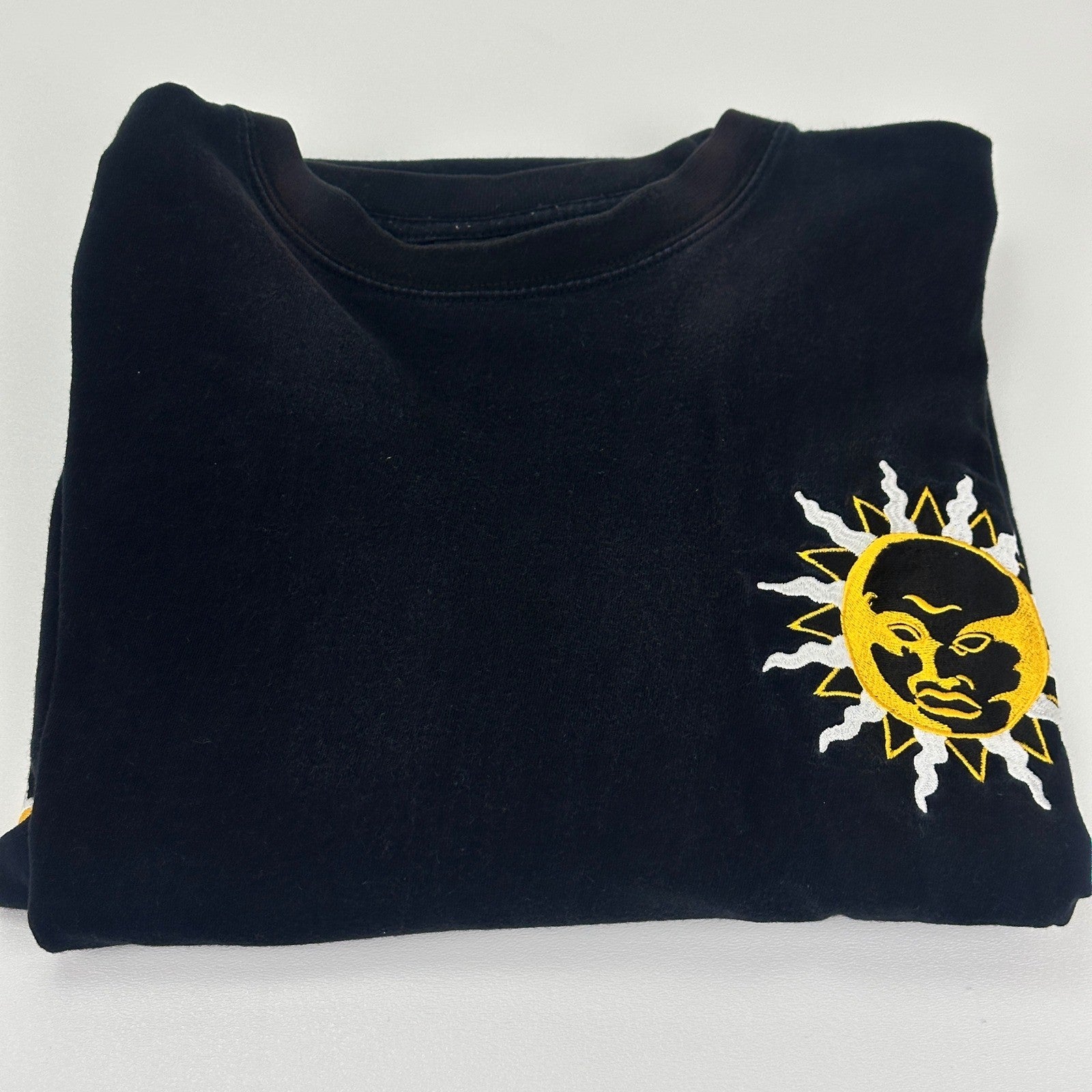 Luxe-T Luxury Sport Mens 3X Black Long Sleeve Sun Graphic We R One T-Shirt by Luxe-T