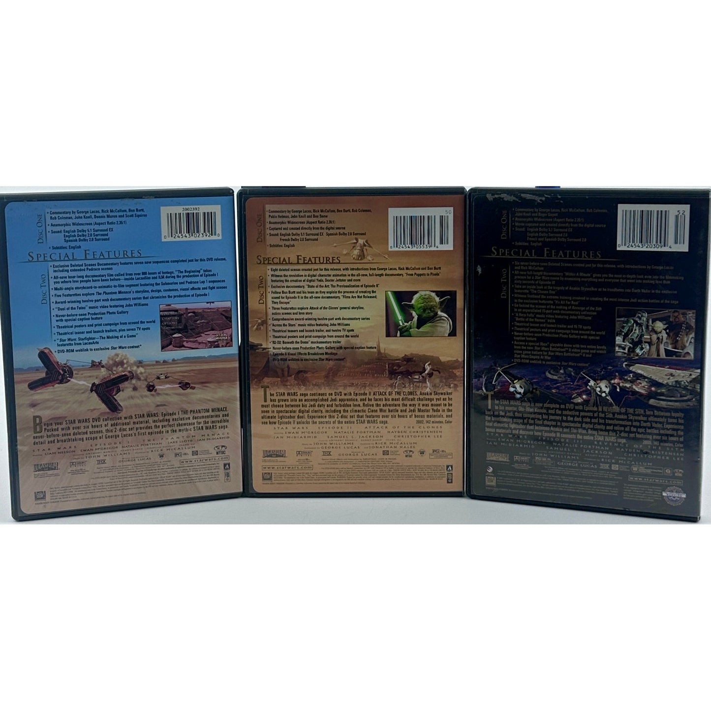Star Wars Episodes I-III DVD Trilogy Widescreen Remastered THX Box Set by Buysaavy