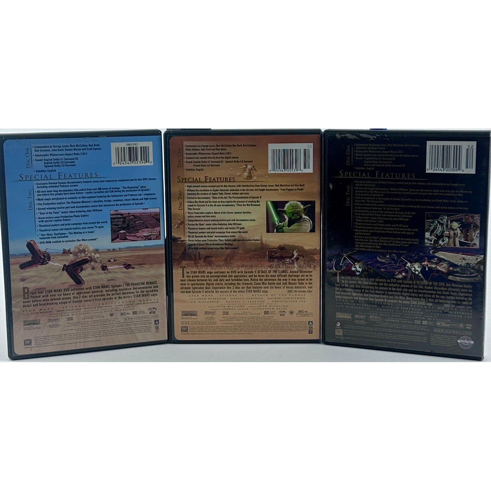 Star Wars Episodes I-III DVD Trilogy Widescreen Remastered THX Box Set by Buysaavy