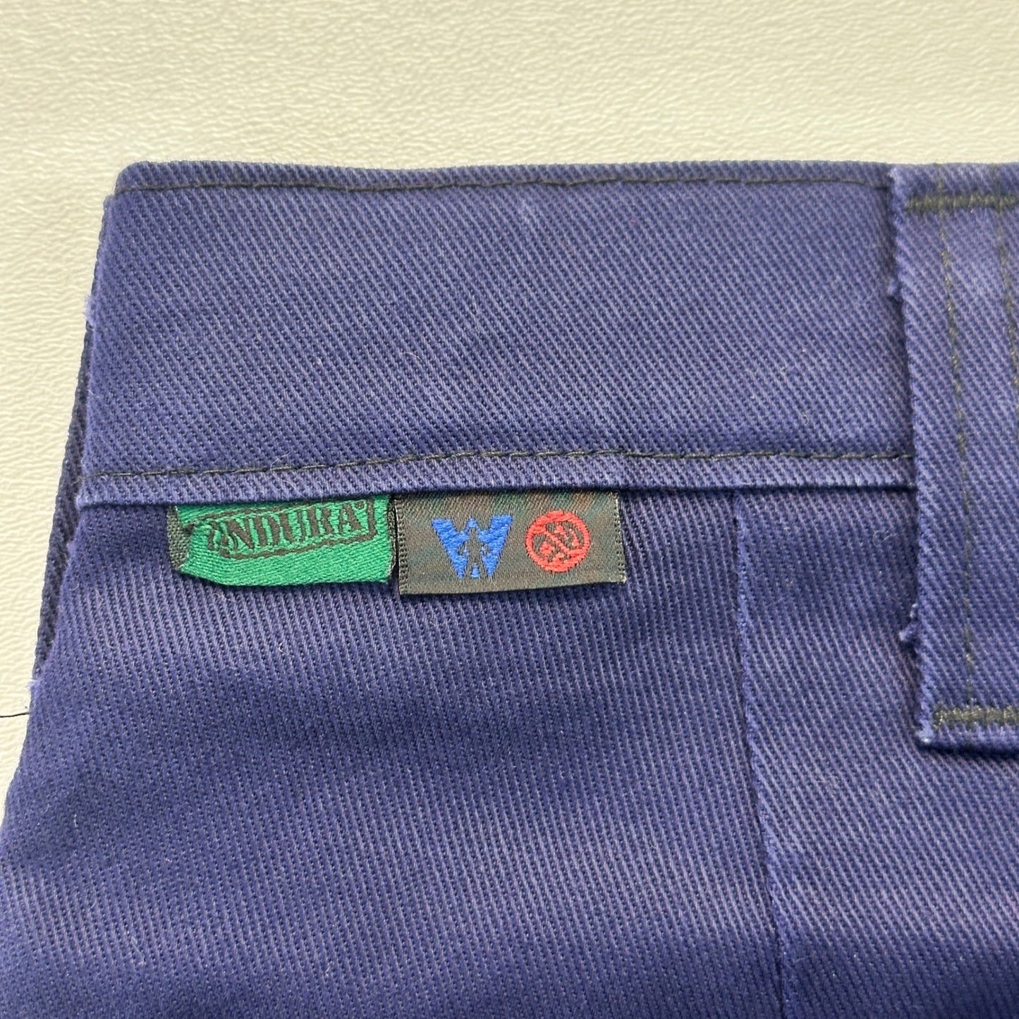 Workrite Mens Navy Blue Industrial Work Pants Cotton Twill 409ID95NB 44x42 by Workrite