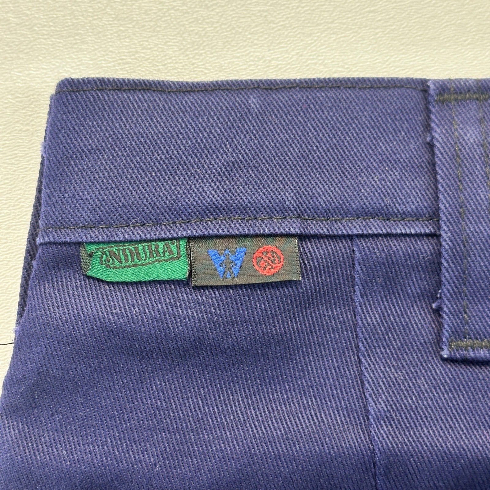 Workrite Mens Navy Blue Industrial Work Pants Cotton Twill 409ID95NB 44x42 by Workrite