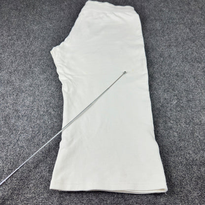 Like An Angel White Capri Sweatpants Plus Size 2X Wide Leg Drawstring Joggers by Like An Angel
