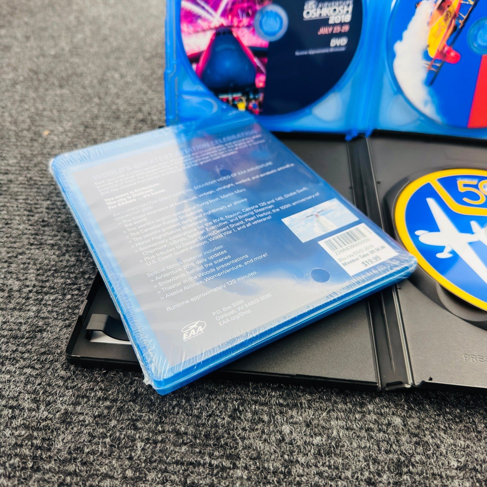 EAA AirVenture Oshkosh Blu-ray DVD Lot 2016 2017 2018 2019 Aviation Celebration by Buysaavy