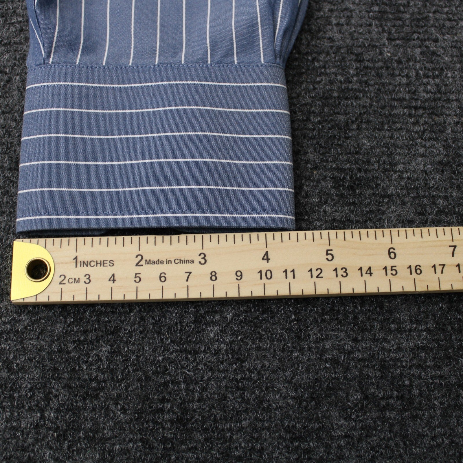Brooks Brothers Regent Blue White Stripe Non-Iron Supima Cotton Shirt 16 1/2 -33 by Brooks Brothers