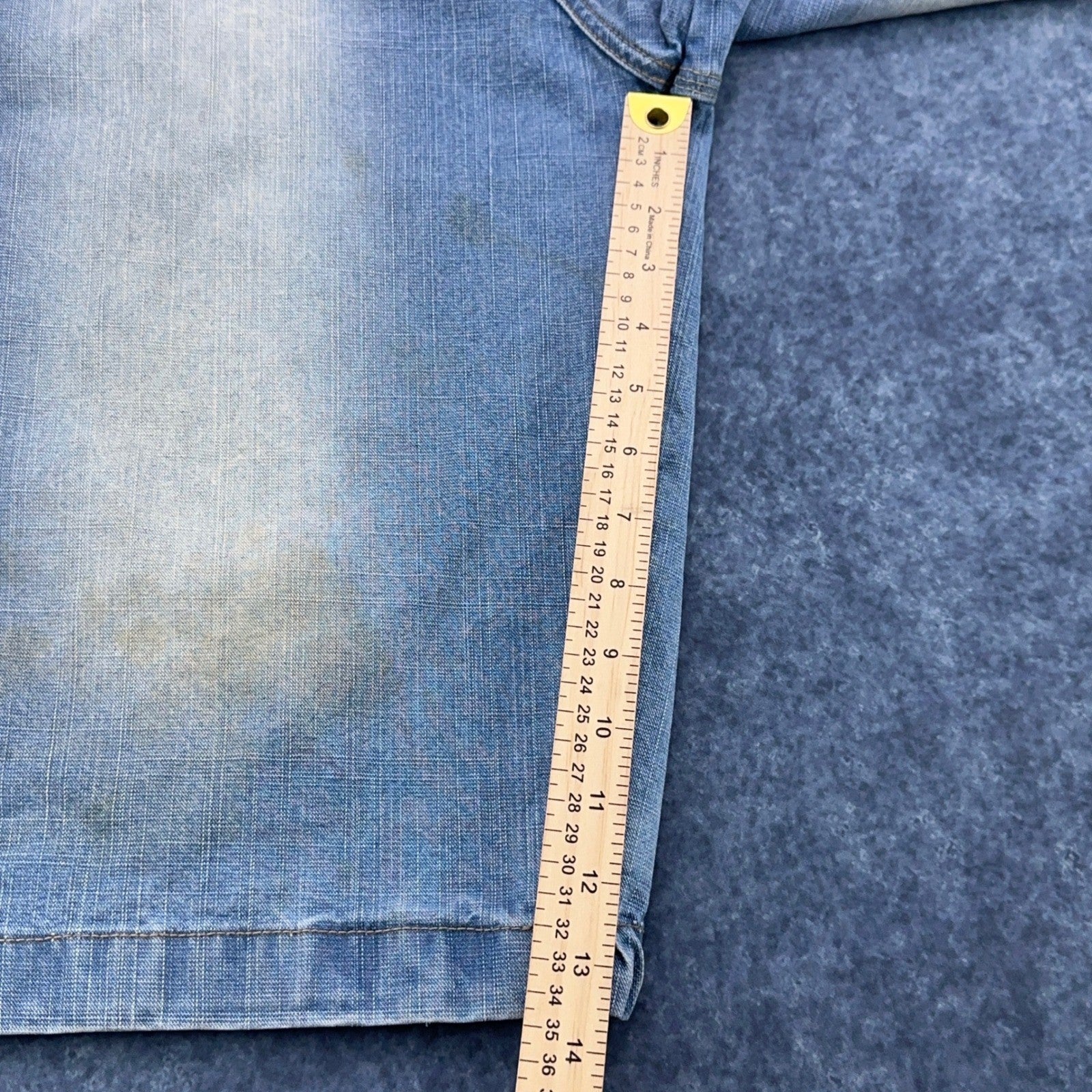 Jordan Craig Modern Classic Denim Shorts Light Wash Blue Mens 36 Streetwear Y2K by Jordan Craig