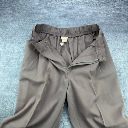 Vintage Sellecca Pleated Trousers Womens 20WP Charcoal Grey Made in USA Slacks by Sellecca
