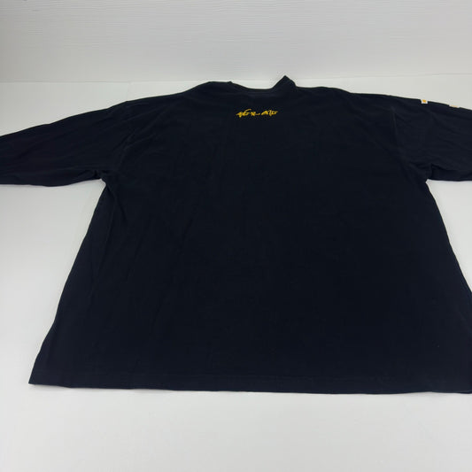 Luxe-T Luxury Sport Mens 3X Black Long Sleeve Sun Graphic We R One T-Shirt by Luxe-T