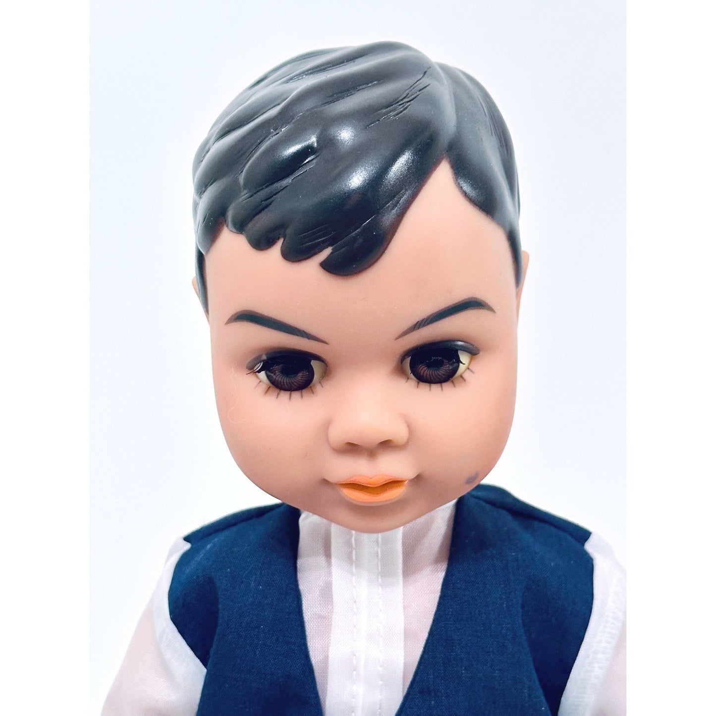 Vintage Dazl Boy Doll Formal Outfit, Blue Vest, 16" Collectible Play Doll by Dazl Dolls by Russ