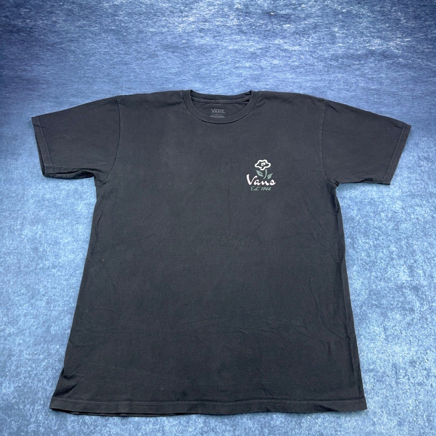 Vans Classic Fit Black Floral Snake Graphic T-Shirt Mens Large Est 1966 Tee by VANS