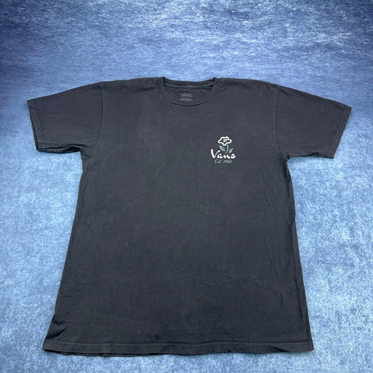 Vans Classic Fit Black Floral Snake Graphic T-Shirt Mens Large Est 1966 Tee by VANS