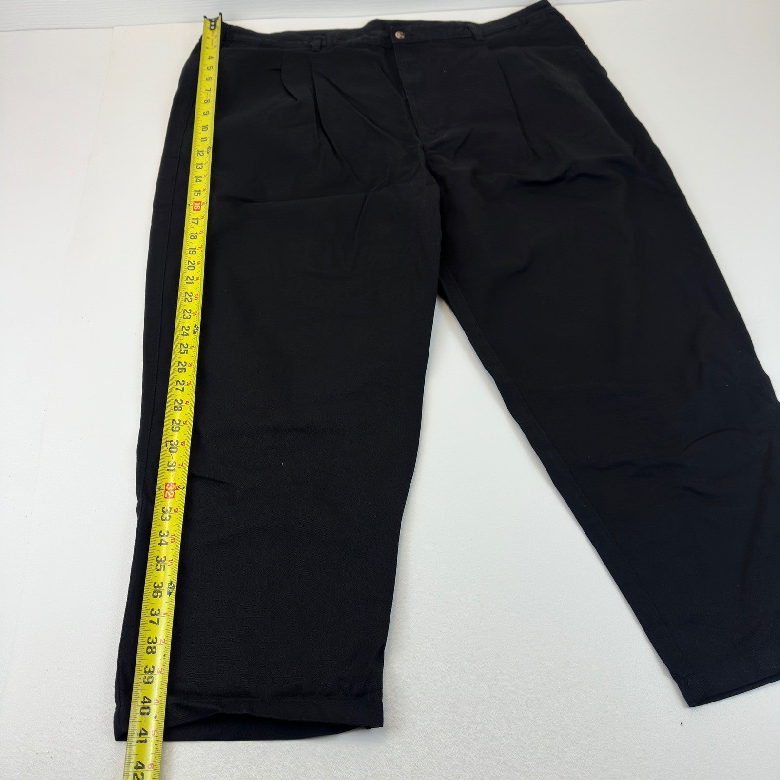 Northwest Territory Big Man Pleated Cotton Pants Black 48x29 Work Casual Chinos by Northwest Territory