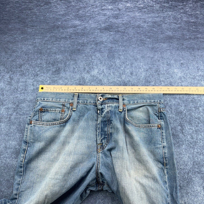 Lucky Brand Dungarees Mens 34 Lowrise Bootleg Jeans Light Wash Made in USA by Lucky Brand