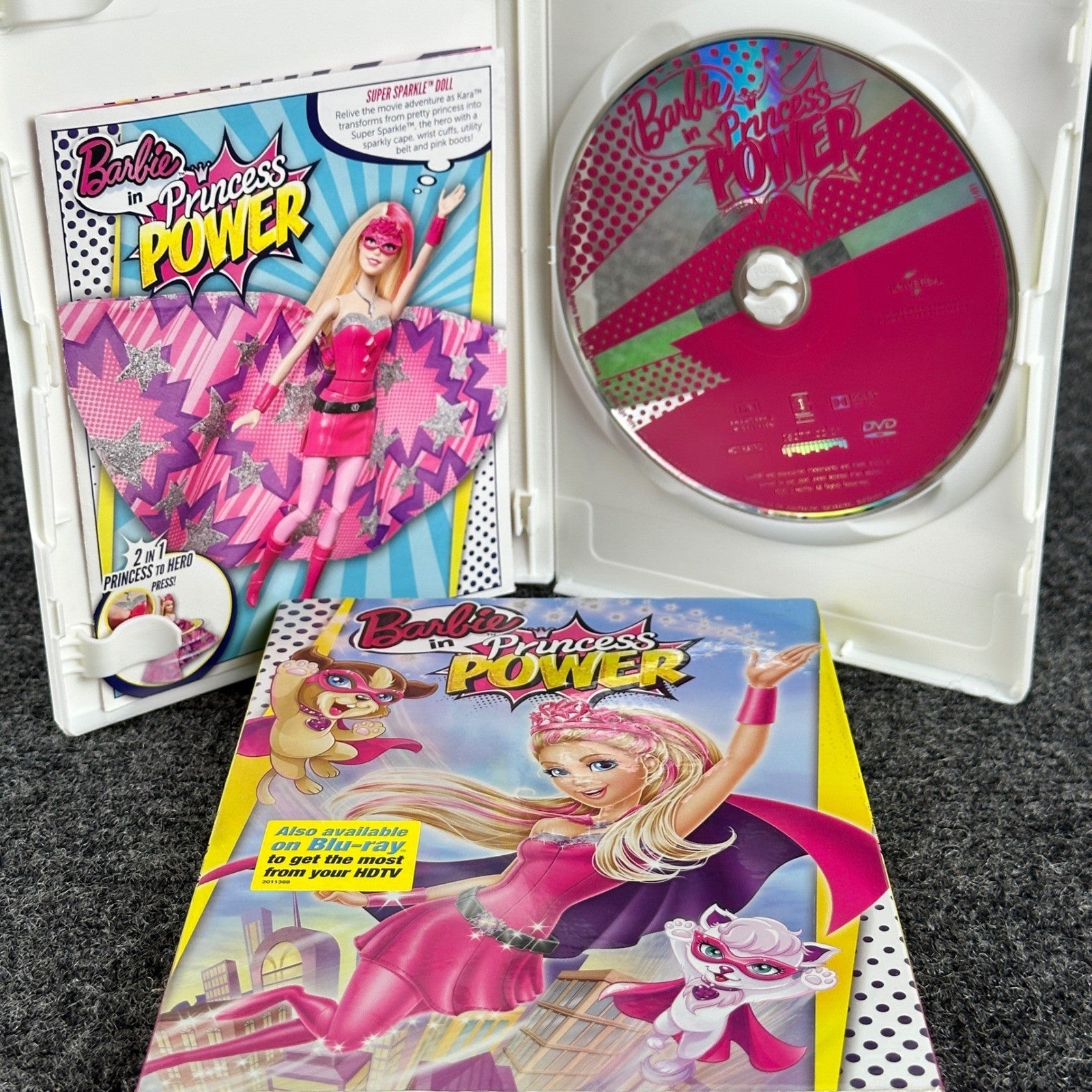 Barbie 3 DVD'S Princess Power Magic of Pegasus A Christmas Carol Animated Movie by Buysaavy